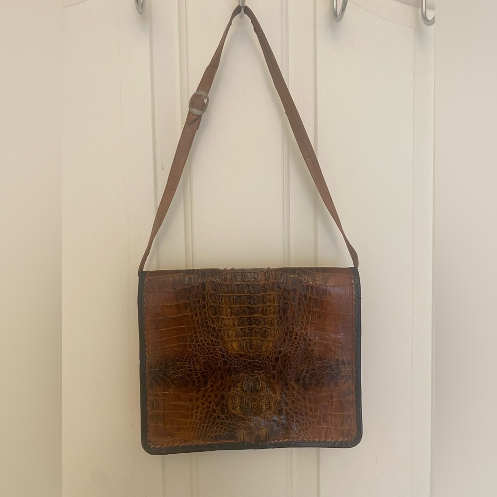 Vintage Genuine Exotic Crocodile Leather Purse- Made in Aswan, Egypt (1980’s) - Picture 3 of 6